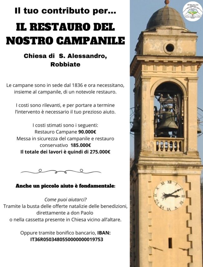 Sostieni il restauro del nostro campanile