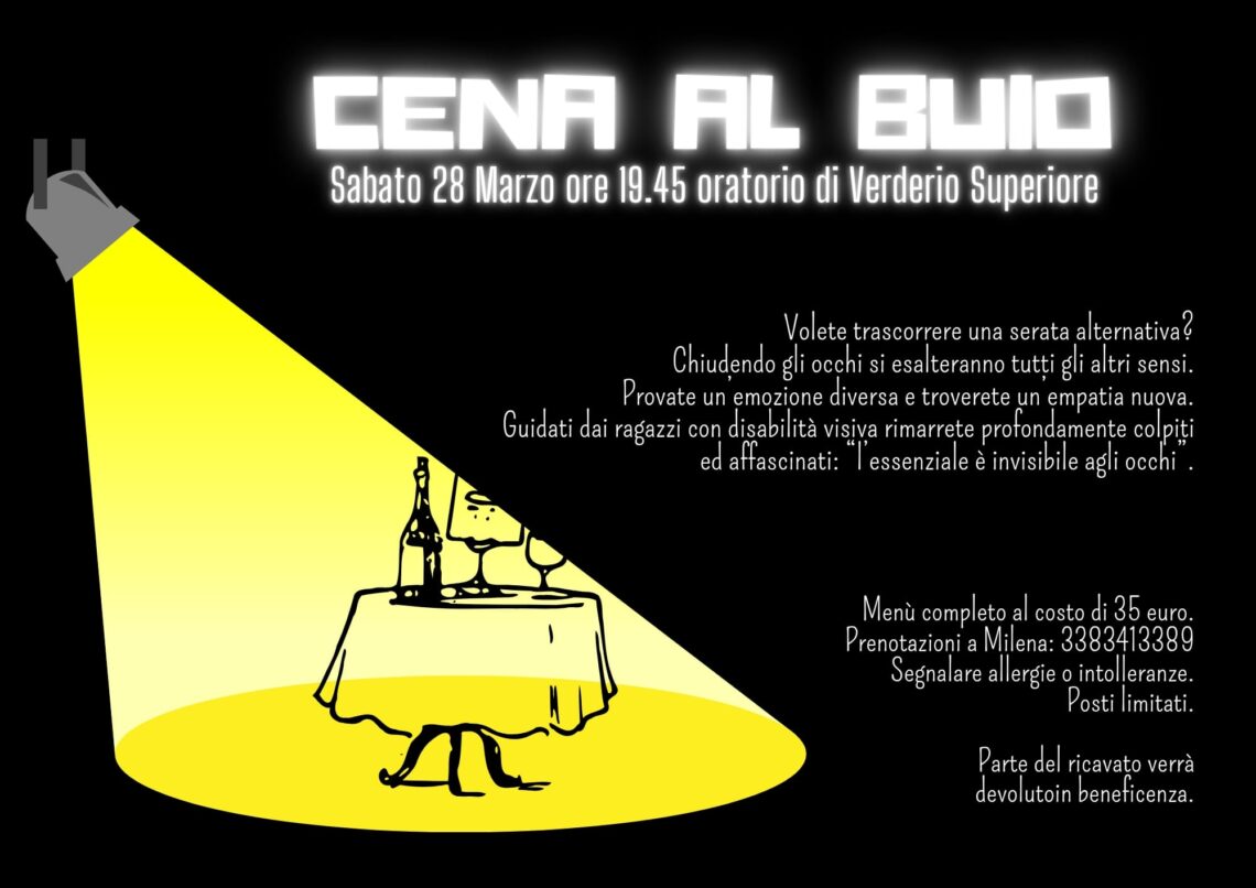 Cena al buio