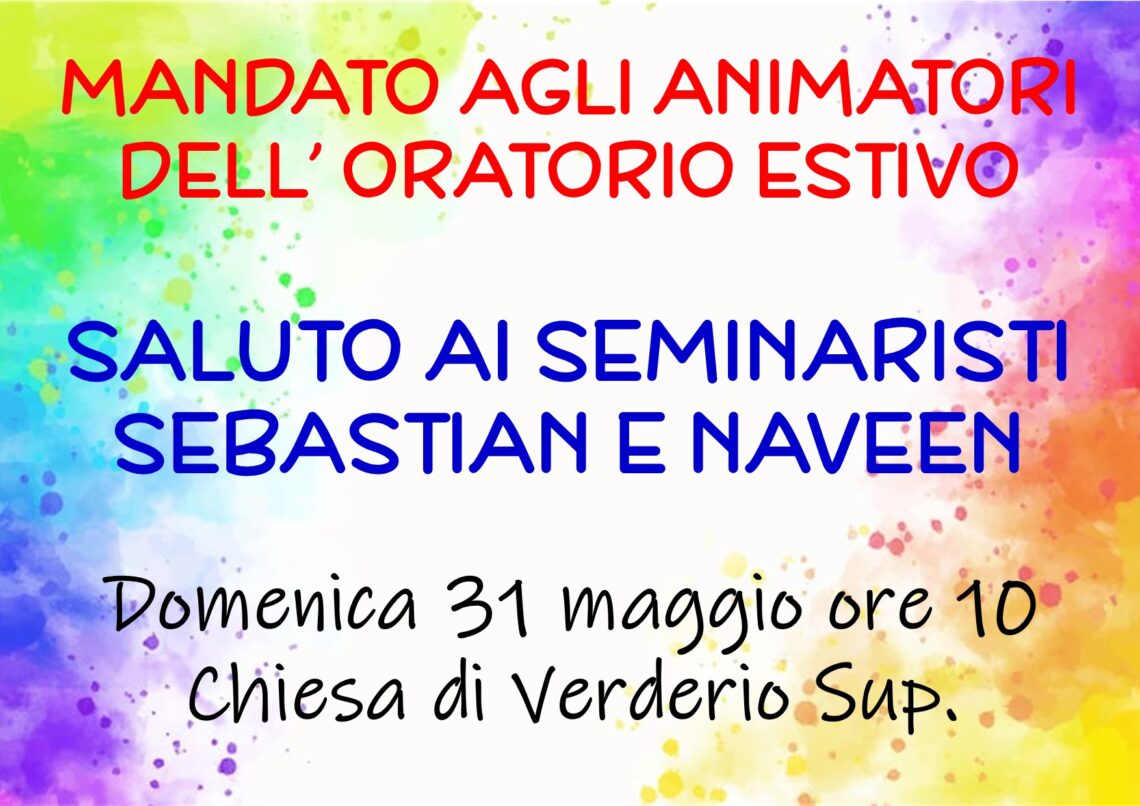 Domenica 31 maggio