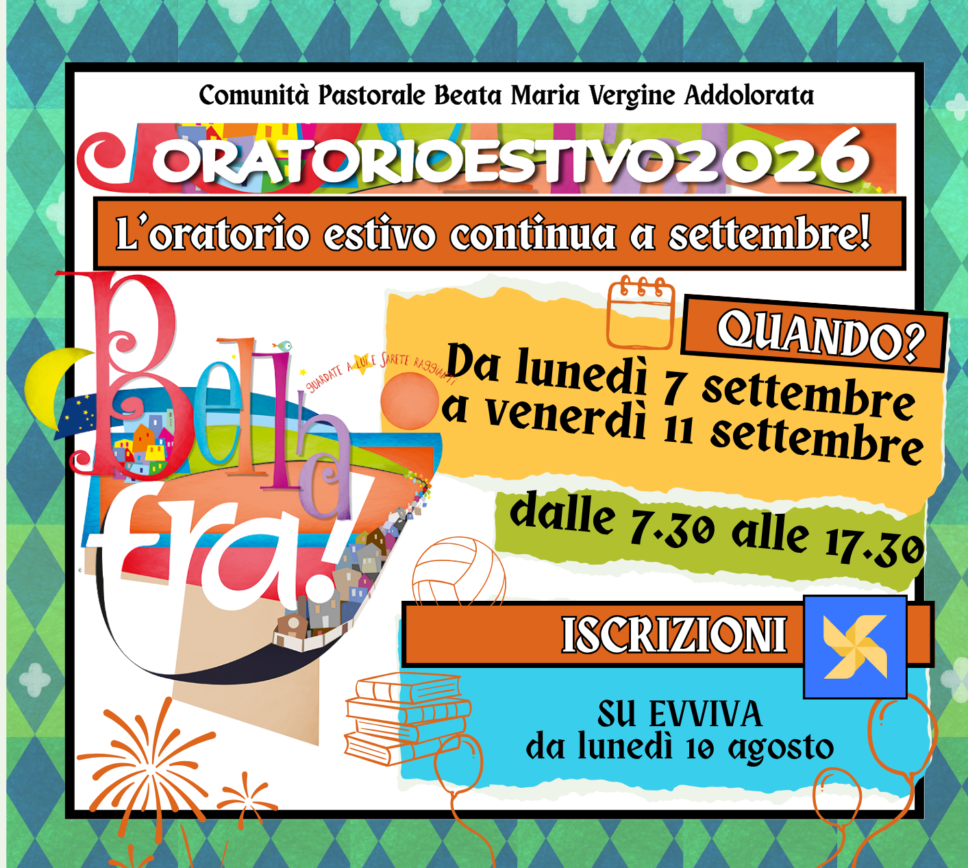 L’oratorio estivo continua a settembre!