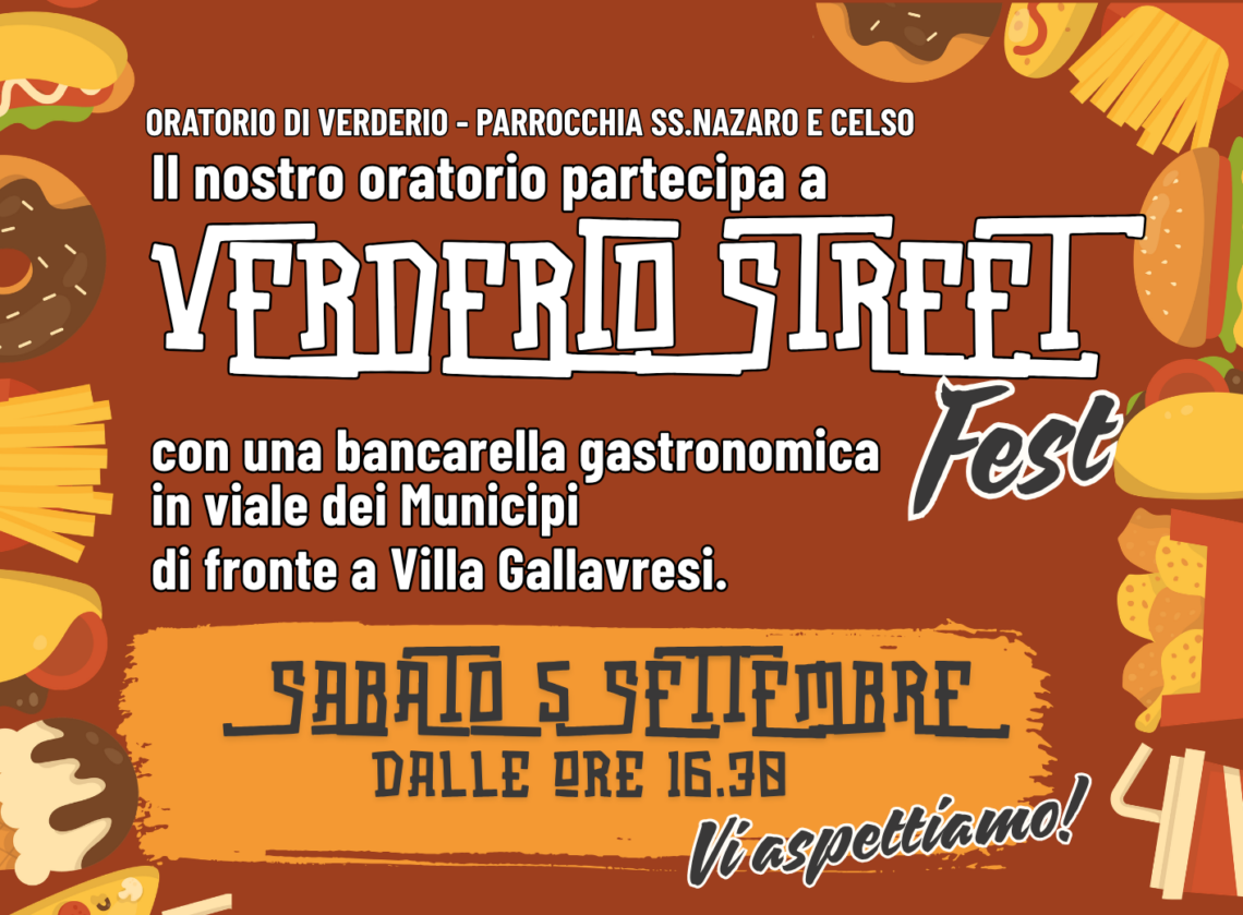 La bancarella dell’oratorio al Verderio Street Fest